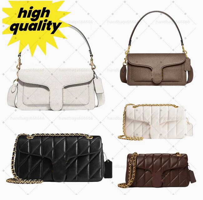 Luxury bag quilted tabby 26 designer bag handbag shoulder bags designer women bag flap simple leather vintage retro black pillow crossbody bag casual clutch te042