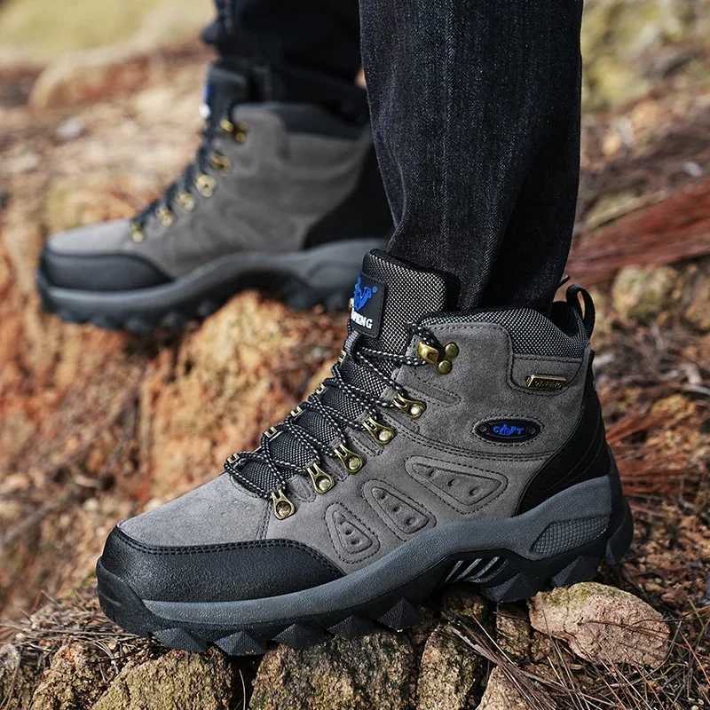 PLUS SIZE Unisex HighTop Adventure Sneakers Durable Grip NonSlip LaceUp Comfort Ideal for Outdoor Hiking Boots Men Footwear J251007