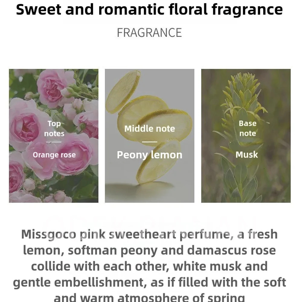 50ml Miss Flower Sweetheart Perfume Long Lasting Freshness Aromatic Woody Eau de Toilette Pheromones Fragrance Women Gift 250929