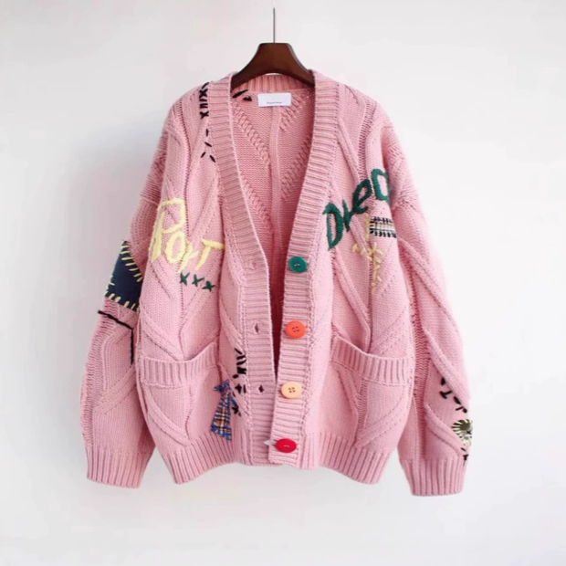 Women's Sweaters 2025 Sweater women Designers Clothes Winter Cardigan Cashmere Blend Fashion High Quality Christmas attire Loose-fitting knit cardigan 5KB3