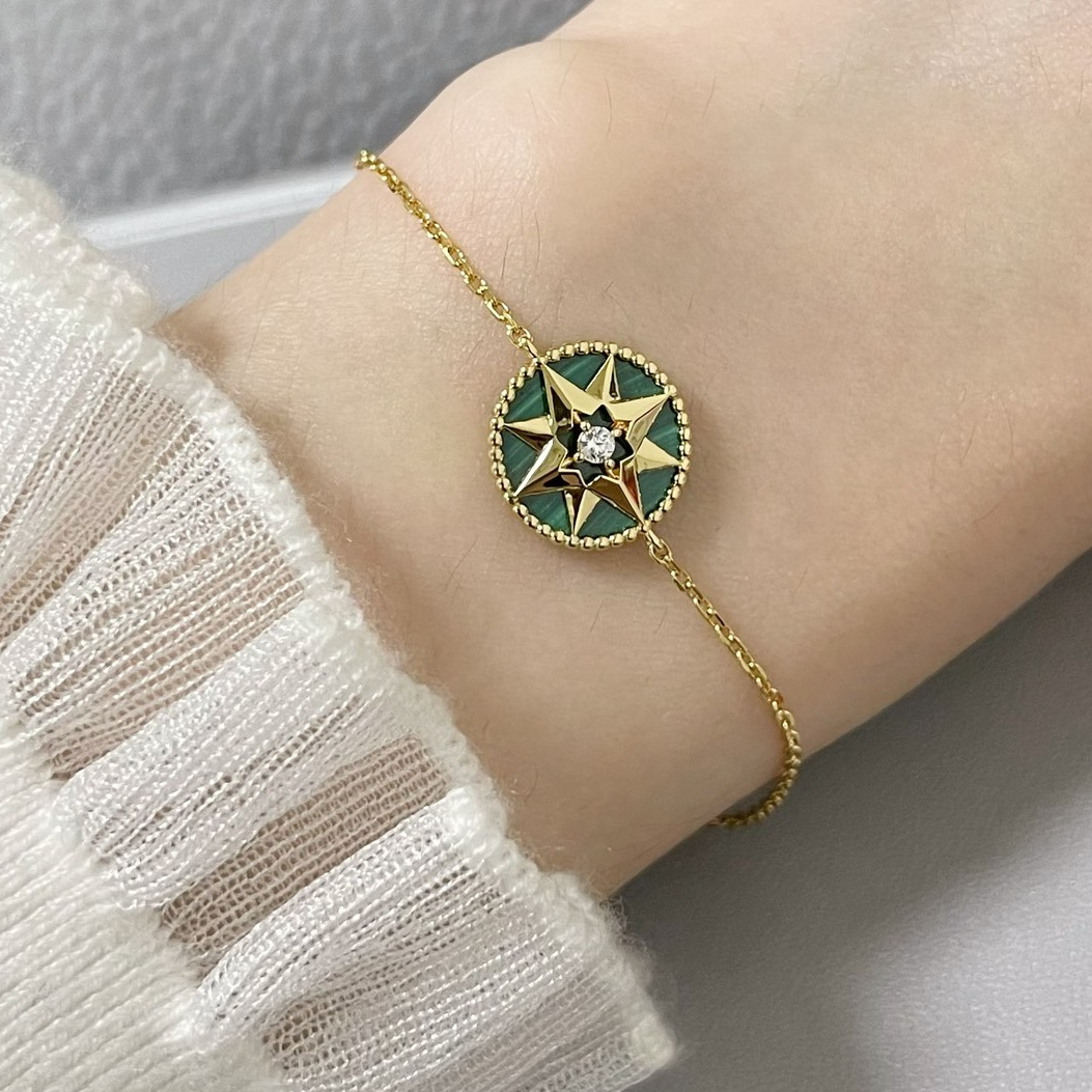 ADITA Compass bracelet Made of natural shells and natural agate Gold Plated 18K designer for woman highest counter quality anniversary gift 004