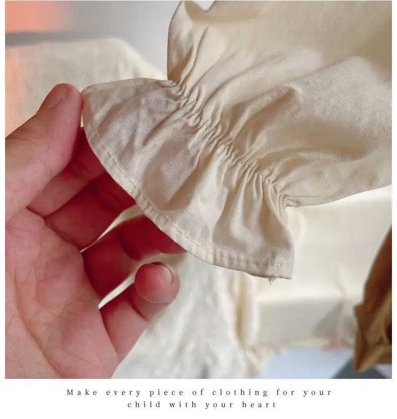 2023 Baby Girls Spring Autumn Clothing Embroidery Tops Shirtselegant Girl Kids Princess Tops Children Clothes C251007