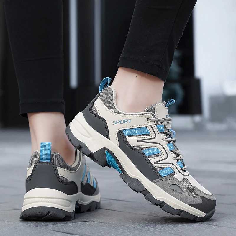 Mens Hiking Shoes Durable Outdoor Sport Men Trekking Wearresistant NonSlip Shoes LaceUp Climbing Hunting Sneakers Casual New J251007