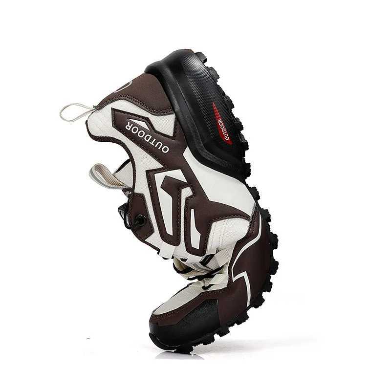 Men Outdoor Hiking Sneakers Climbing Trekking Lace Up Trekking Outdoor Mountain Bike Shoes Flat Sport Cycling Shoes Breathable J251007