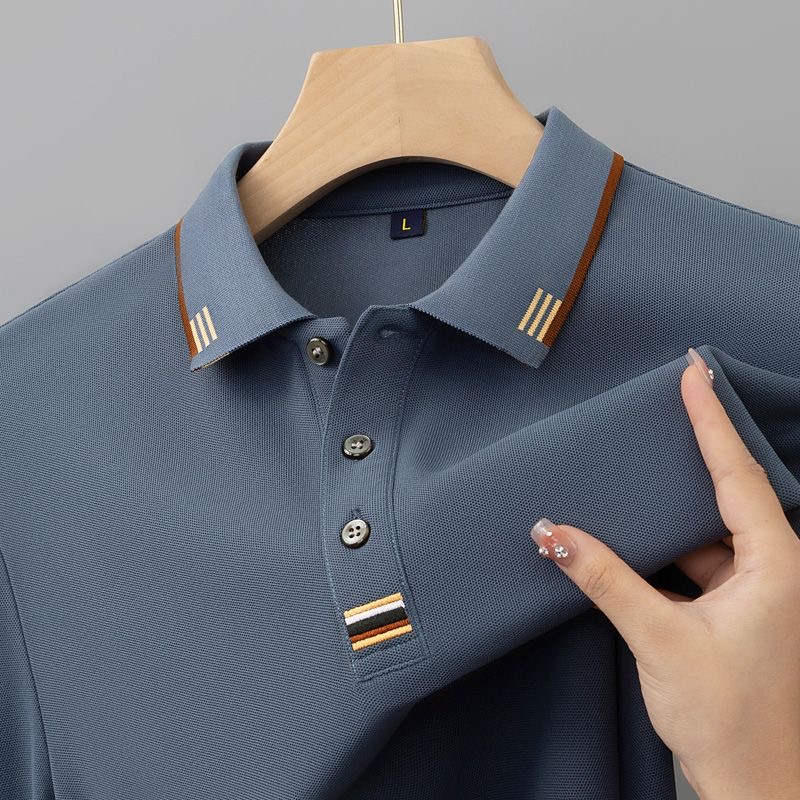 OLOEY 2025 Spring Luxury Italy Men T-Shirt Designer essential Polo Shirts High Street stripe Embroidery Solid Slim Printing Mens Polo Shirt