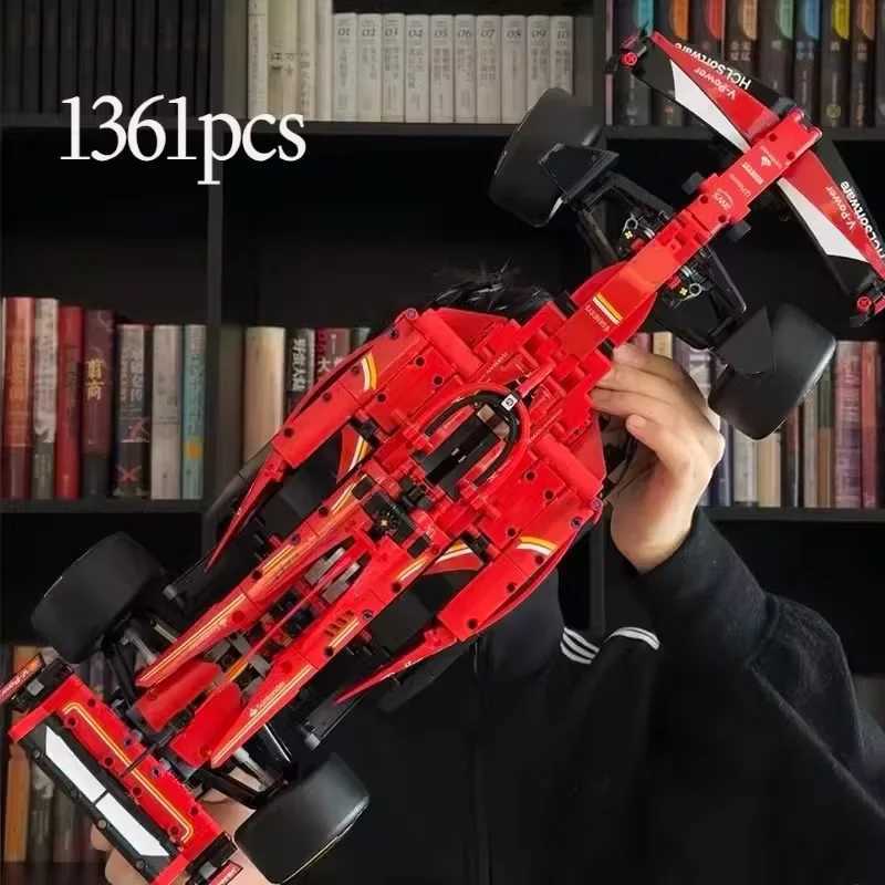 1361PCS New Technical SF24 F1 42207 Performance Speed Race Car Building Blocks Restic Details Vehicles Model Toys Gift Decor Z251007