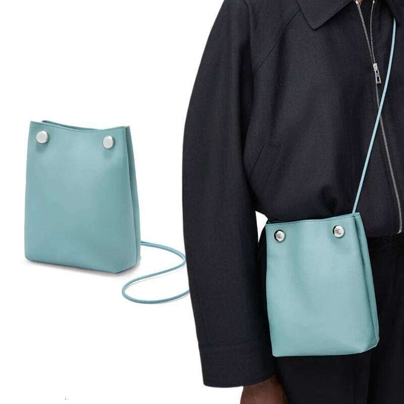 Brand Genuine Leather Fashion Gold Rivet Phone Women Simple Cowhide Pebble Pouch Shoulder Bags Woman Suotong2510