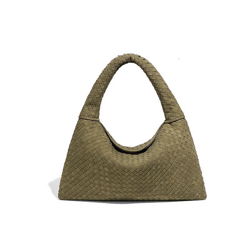 B Brand Early Spring New Woven Suede Nubuck Fashion Versatile Large Capacity Hobo High-end Underarm Bag