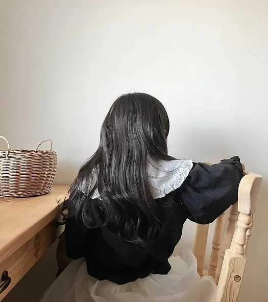 Girls Shirt 2025 Autumn New Childrens Clothing Girls Baby Fashion Splicing Flouncy Collar Cotton and Linen Shirt Casual Simple C251007