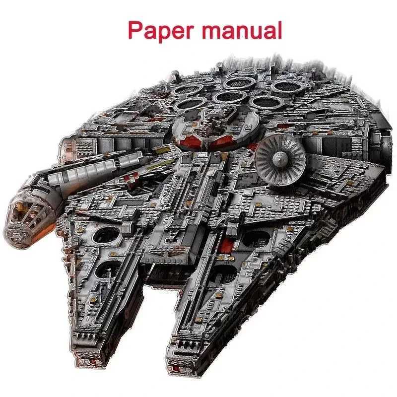 7541Pcs Millennium Falcon UCS Giant Ship Decoration Birthday Gift Brick Children Educational Toy Z251007