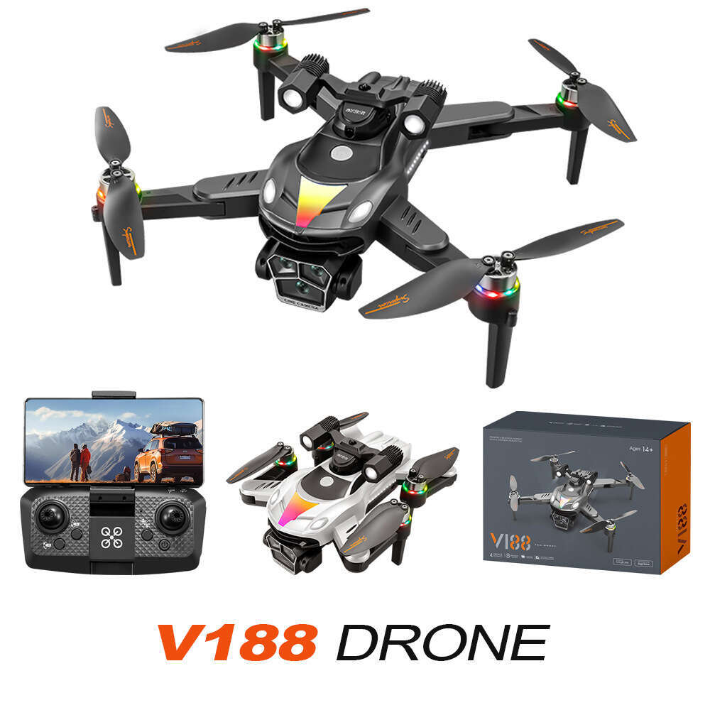 New Product V Drone Brushless Aerial Photography Quadcopter Long Endurance K Obstacle Avoidance Remote Control Aircraft Toy