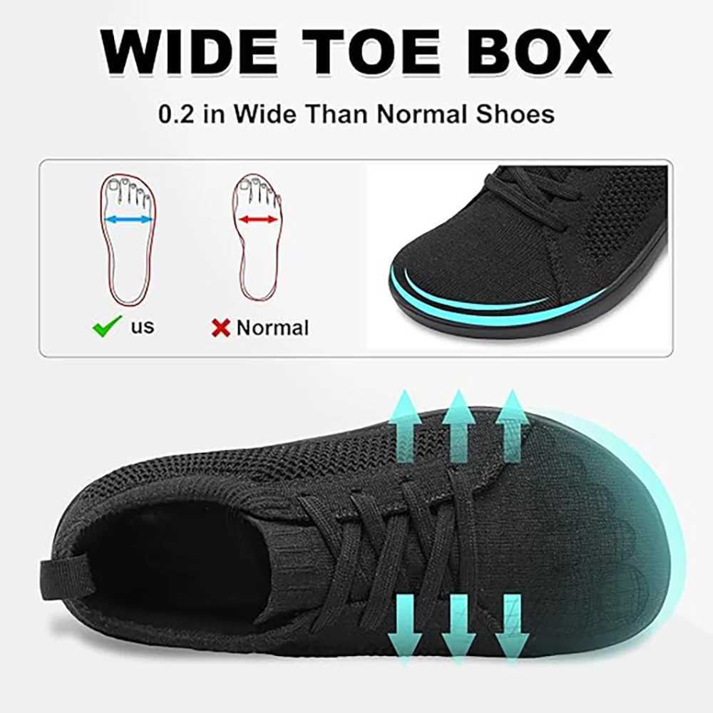 Minimalist Barefoot Shoes Unisex Lightweight Breathable Zero Soles Wide Toe Mens Running Shoes Outdoor Casual Walking Shoes J251007