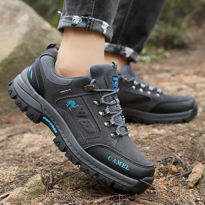 Fashion Brand Hiking Shoes Man Outdoor Comfortable Mens Trekking Sneakers Casual Nonslip Climbing Shoes For Men Walking Shoes J251007