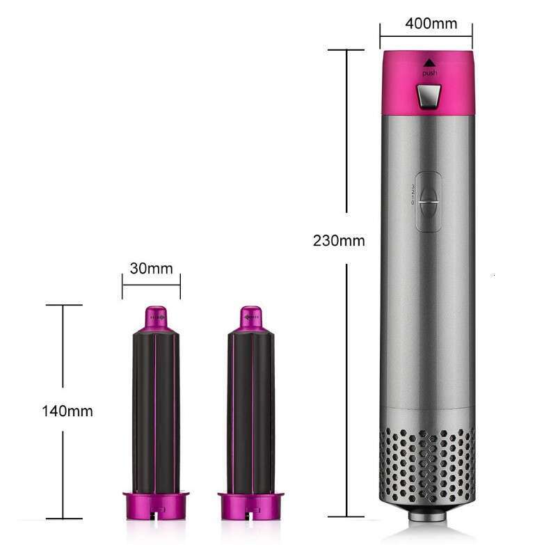 Fully Iron Curling And Straightening Dual-Use Styling 5-In-1 Hot Air Comb Automatic Multi-Functional Hair Dryer Plug-In
