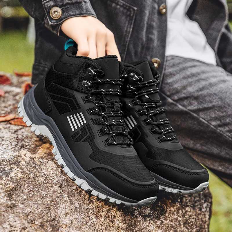 Unisex Outdoor Mountain Trail Sports Shoes Women Men Nonslip Durable Sole Hiking Shoes Waterproof Trekking Walking Sneakers J251007