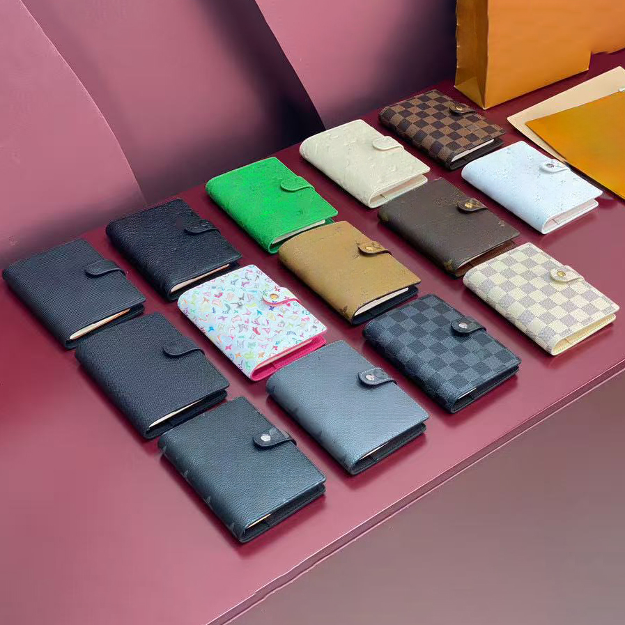 Designer Agenda Cover Designer Notebook Card Holder Woman Mans Work Meeting Note Calendar Luxury Designer Wallet Credit Card Case Holder Case High Quality