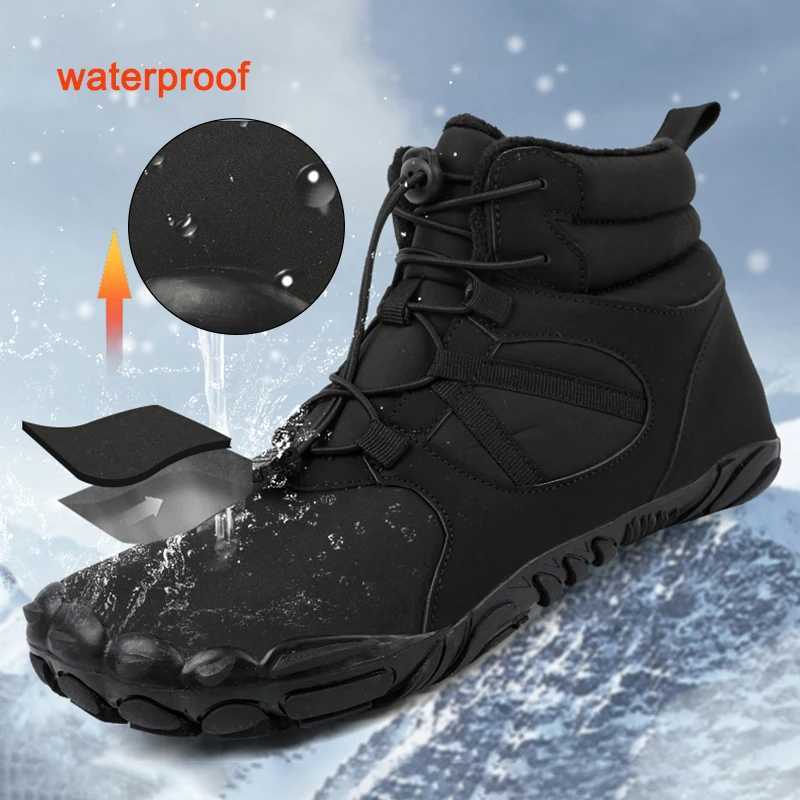Men Women Waterproof Winter Boots Snow Barefoot Casual Shoes Outdoor Warm Work Shoes Ankle Shoes for Trekking Climbing Hiking J251007