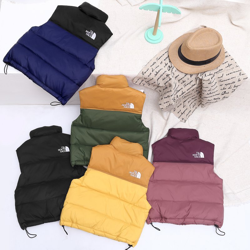 Designer Kids Clothing Cozy Kids Vest with Soft & Warm Fleece Lining, Color Block Thickened Design for Boys Girls, Outerwear Vest