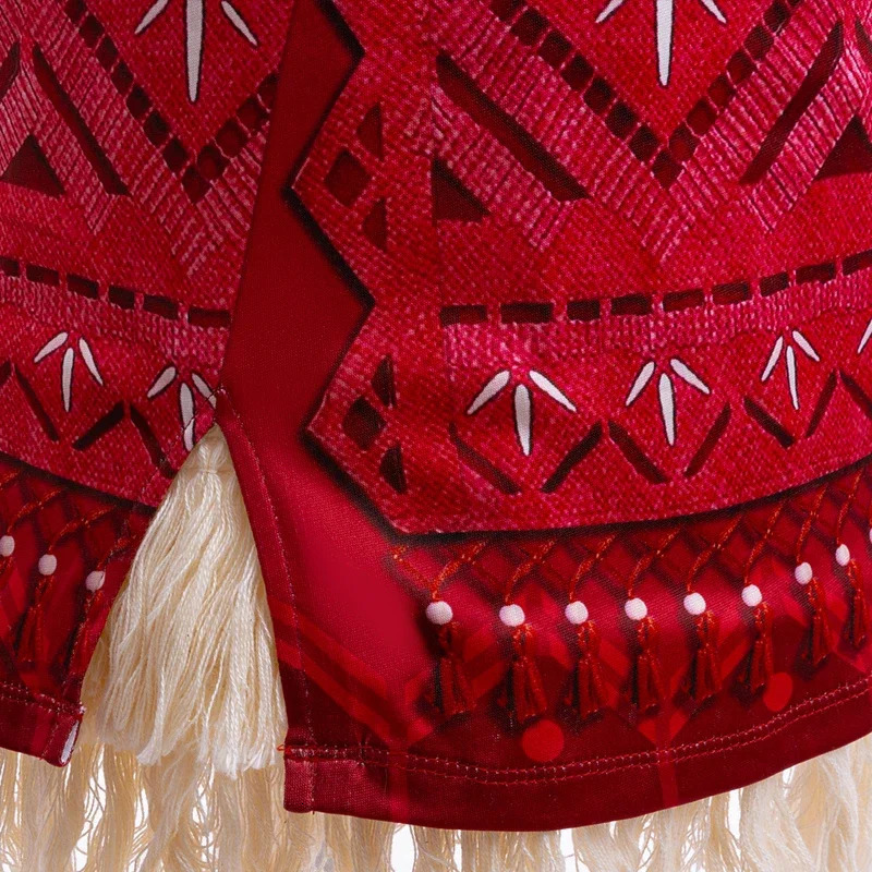 Girls Movie Moana 2 Dress Halloween Party Adventure Costume Girl Princess Fancy Clothes Children Vaiana Pet Pig Outfit 250930