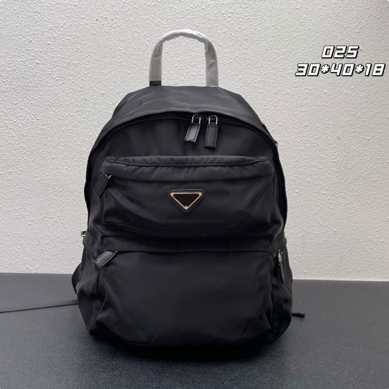 Brand designer nylon women's backpacks fashionable backpacks canvas backpacks clutch bags black large-capacity computer bags student bags wholesale