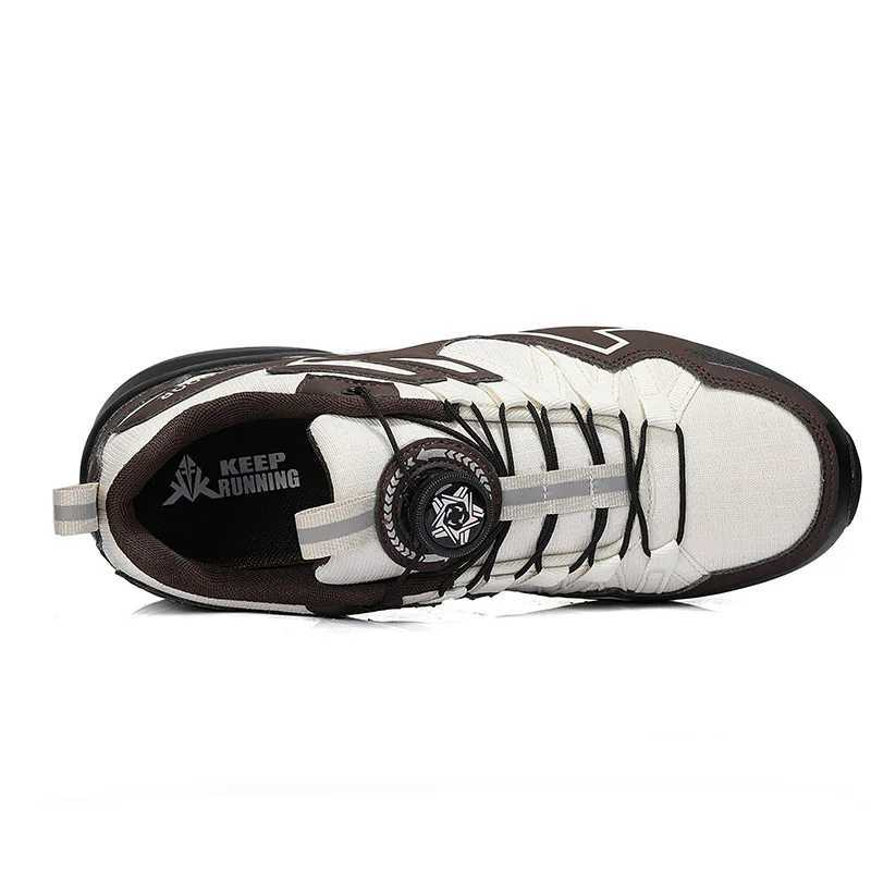 Men Outdoor Hiking Sneakers Climbing Trekking Lace Up Trekking Outdoor Mountain Bike Shoes Flat Sport Cycling Shoes Breathable J251007