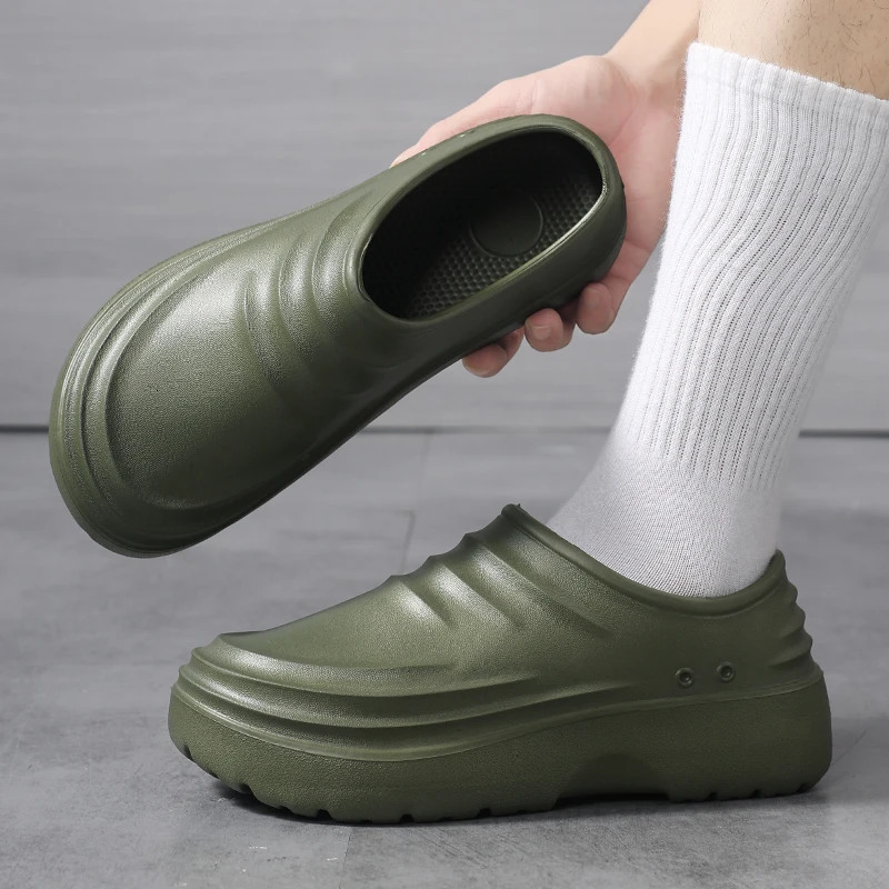 Work Shoes Waterproof OilProof NonSlip ThickSoled WearResistant Special SoftSoled Labor Protection Shoes for Kitchen C250922