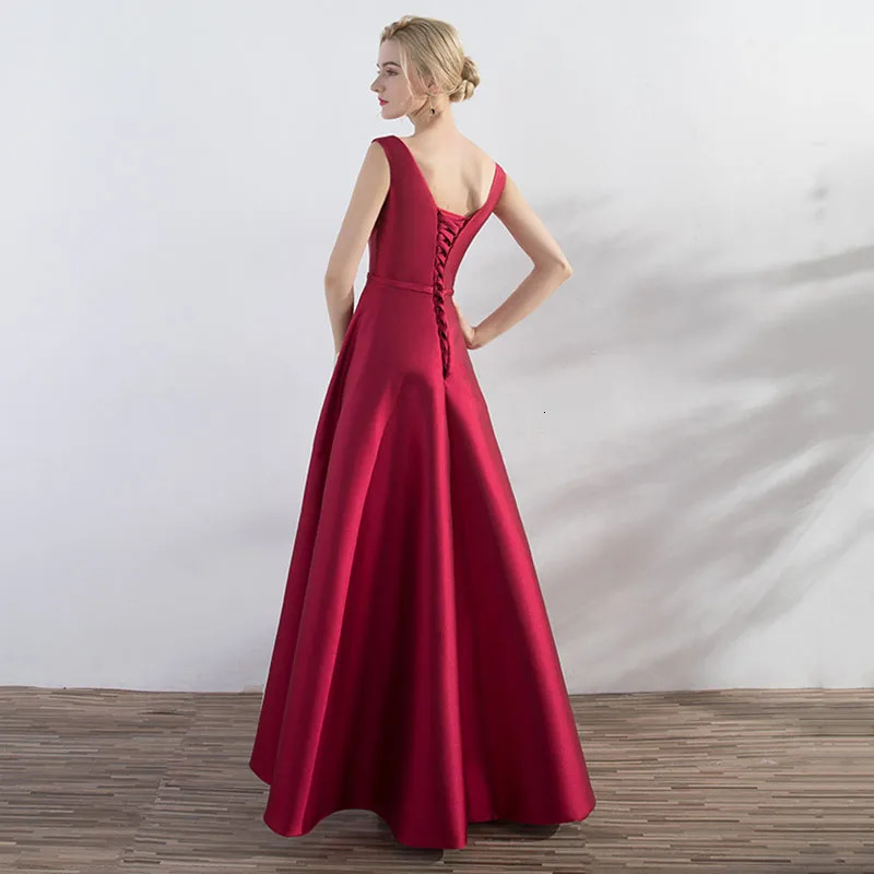 Satin Elegant Long Prom Evening Guest Summer Dresses For Women Sexy Host Wedding Bridesmaid Party Ball Gown Maxi vestidos 250930