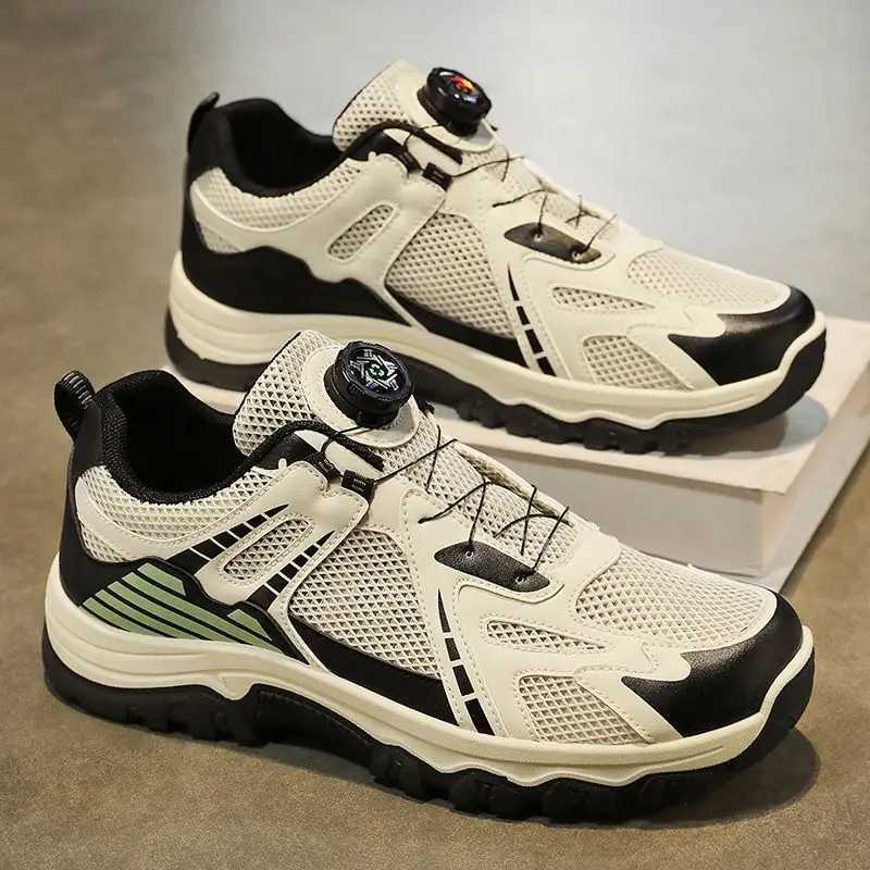 Hollow Breathable Thick Platform Mesh Upper Man Casual Sneaker Outdoor Mountain Low Price Walking Simple Sports Shoes for Men J251007