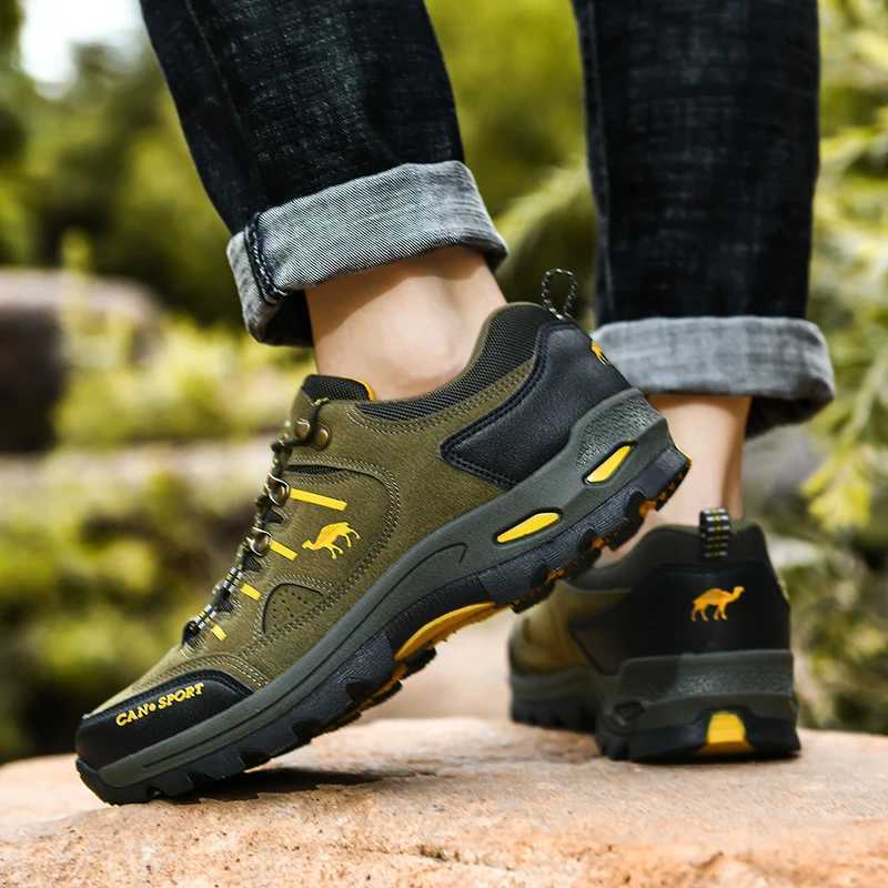 Hot Sale Mens Hiking Shoes Large Size 45 NonSlip Outdoor Men Sneakers Trainers Breathable Camping Trekking Boots For Men Walk J251007