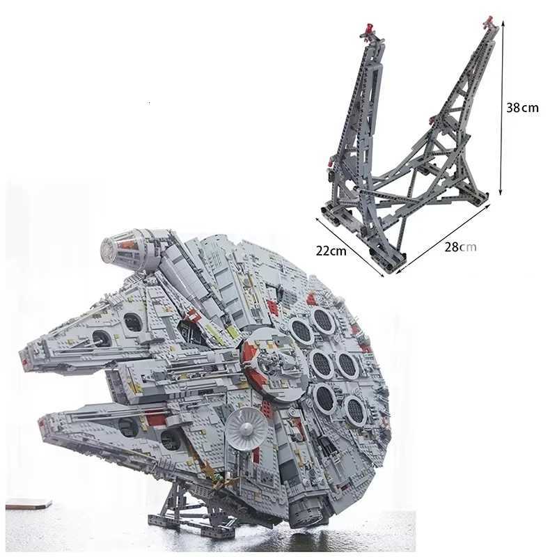 7541Pcs Millennium Falcon UCS Giant Ship Decoration Birthday Gift Brick Children Educational Toy Z251007