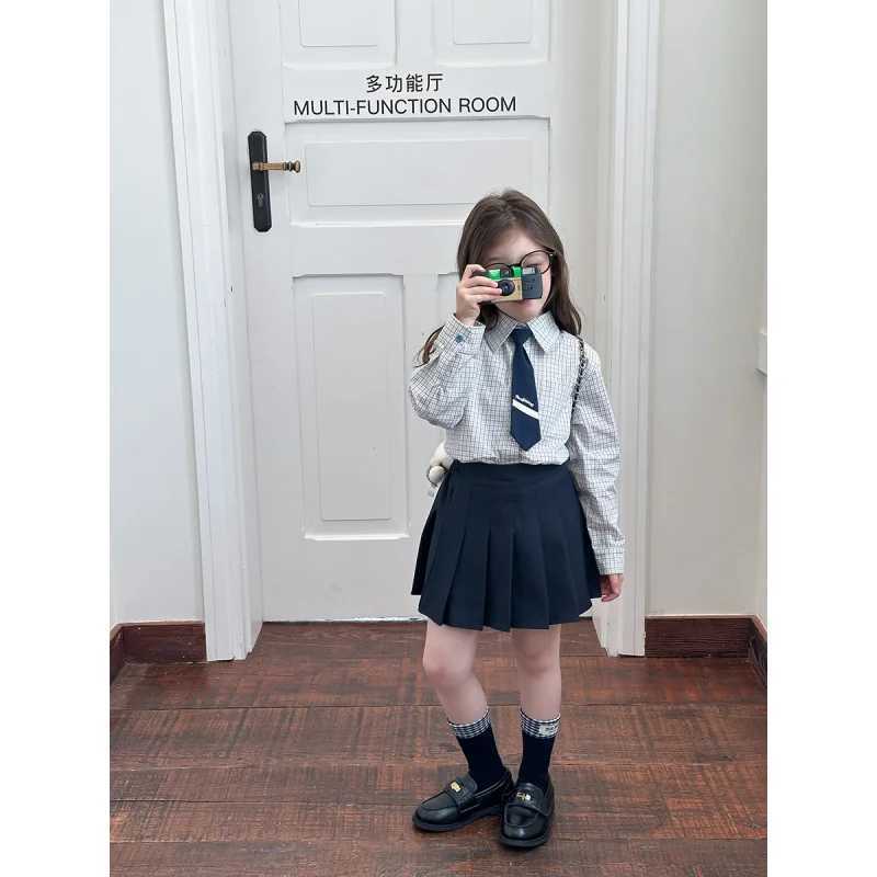 2025Boys and Girls Spring and Autumn New Korean Style Casual College Style Shirt Tops C251007