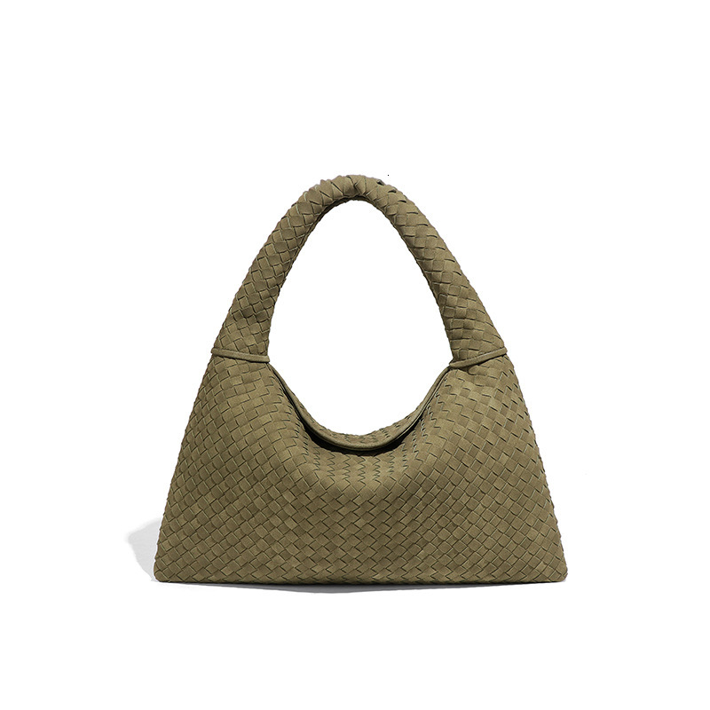 B Brand Early Spring New Woven Suede Nubuck Fashion Versatile Large Capacity Hobo High-end Underarm Bag