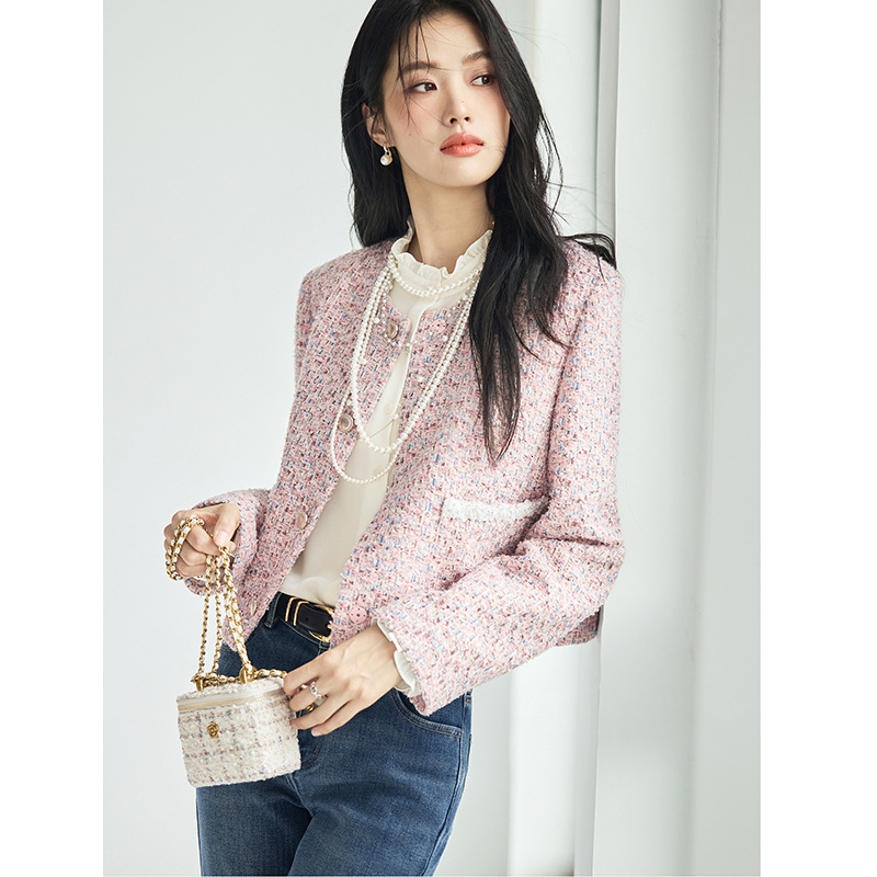 20225 Corduroy Pocket Designer Jacket fashion Coarse Wool Short Jacket Women's Short Jacket Autumn New Women's Jacket G Autumn/Winter New Lu