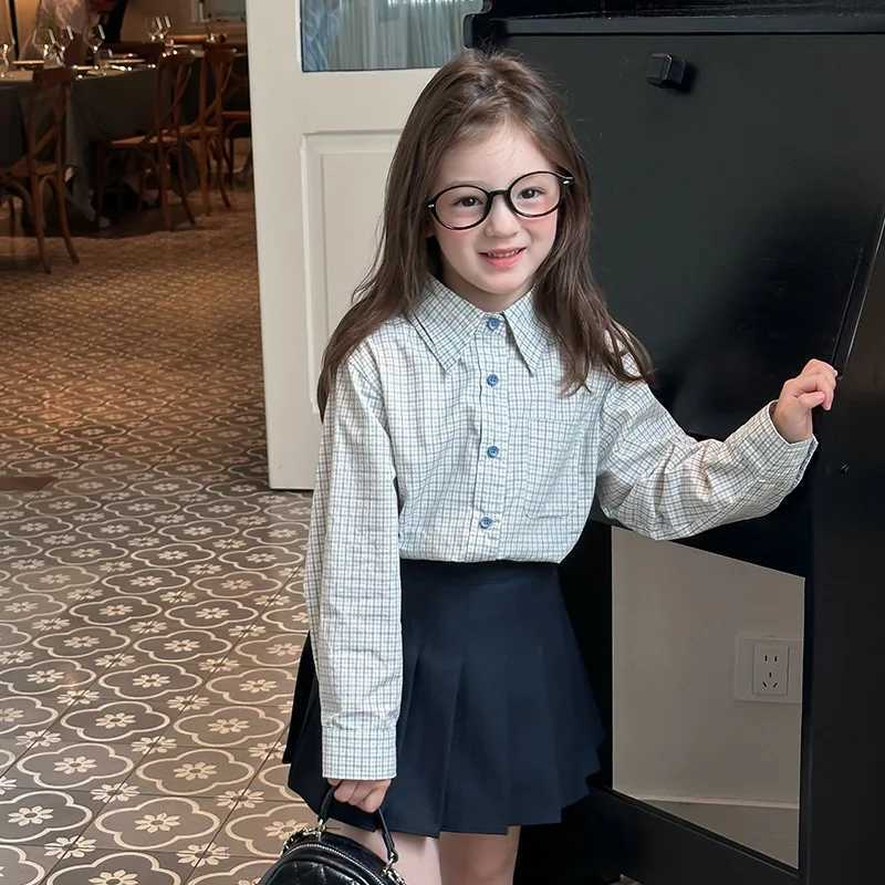 2025Boys and Girls Spring and Autumn New Korean Style Casual College Style Shirt Tops C251007