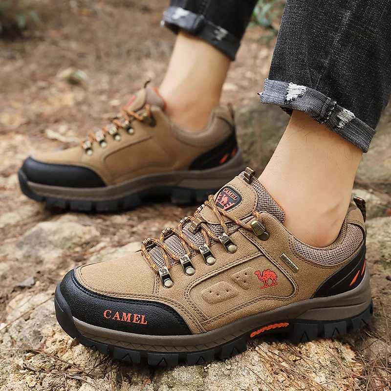 2025 Brand Black Hiking Shoes Men Outdoor Climbing Trekking Sneakers for Men NonSlip Mountaineering Shoes Man Walking Sneaker J251007
