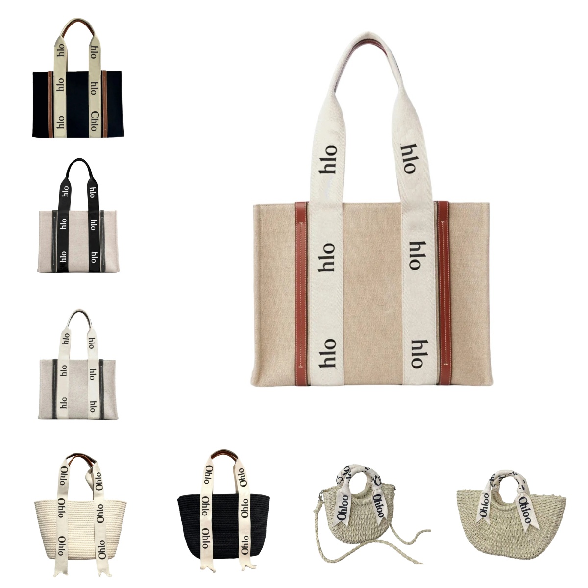 ChloBag Designer Bags Fashion Shoulder Bags Tote Bag Summer WovenBag High Quality Beach Bag Womens Luxury Large Capacity Canvas Shopping bags 2025 Women Handbags