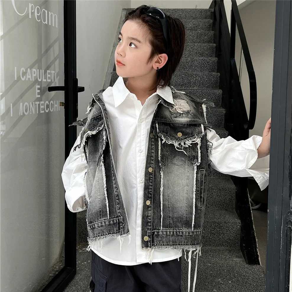 Children Clothing Autumn Shirt Personality Thickened Cotton New Fashionable Casual Simple Solid Color Handsome White Shirt C251007