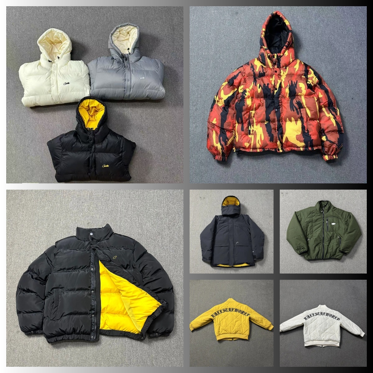 Mens jacket designer puffer corteiz jacket zipper hoodies classic fashion autumn and winter cotton padded jacket Hip-Hop Style Cotton Jacket 4f