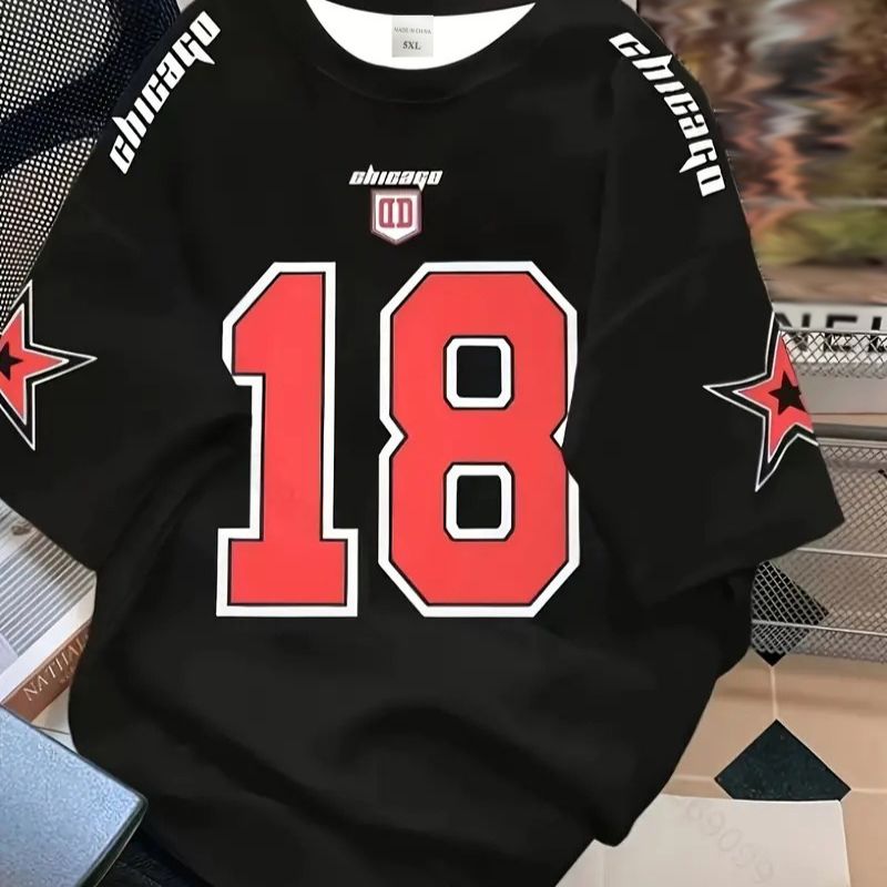 Sports Style T-shirt Breathable Loose Casual Short-sleeve Top-7