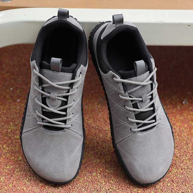 Couple Wide Toe Barefoot Shoes Antislip Men Women Outdoor Hiking Sneakers Casual Men Work Shoes Mens Minimalist Sneakers J251007