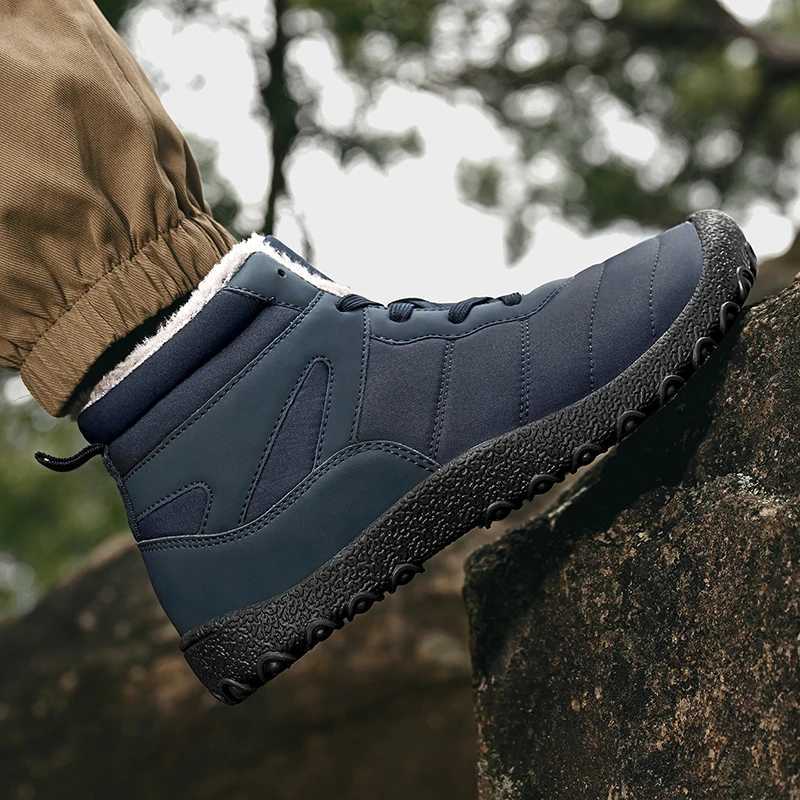 Golden Sapling Winter Thick Plush Warm Boots for Men Outdoor Breathable Comfy Coze Snow Boots Man Windproof Short Boot Shoes J251007