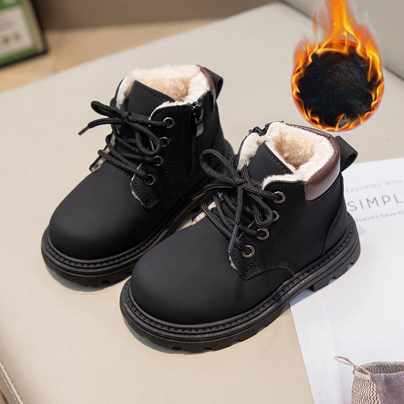 Toddler Winter Shoes Fur Girl Fashion Boots Plush Boys Ankle Booties Umshop Kid Baby Toddler Short Boots for Kids Girls Size 21-32 U0363