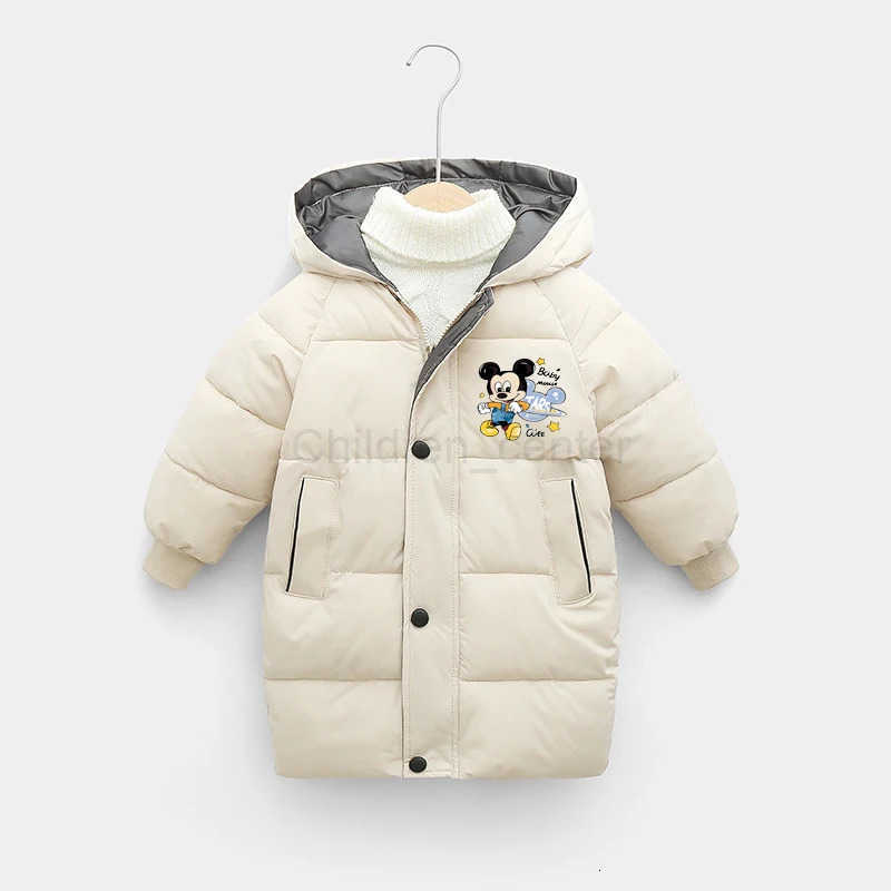Disney Winter Teen Boys Jacket 10 Thick Hooded Parka Warm down Cotton Snowsuit for 210Y Kids Fashionable Snow Gear H251007