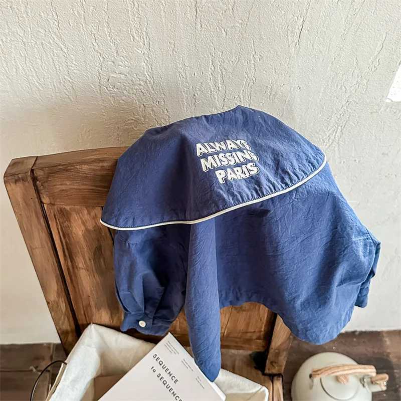 4937C Childrens Clothes Girls Shirt Spring New Large Lapel Washed Cotton Girls Shirt 17Year Childrens Shirt Blouse C251007