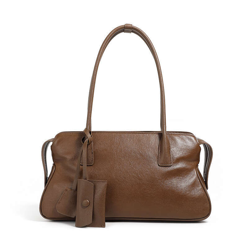 Luxury bag Trendy Single Shoulder Underarm Niche Genuine Leather for Women New Vegetable Tanned Cowhide Handbag Pillow Bag