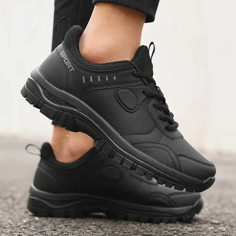 Mens Outdoor Camping Walking Shoe Classic Waterproof Wearresistant Work Shoes New Style Anti Slip Breathable Lace Up Sneakers J251007