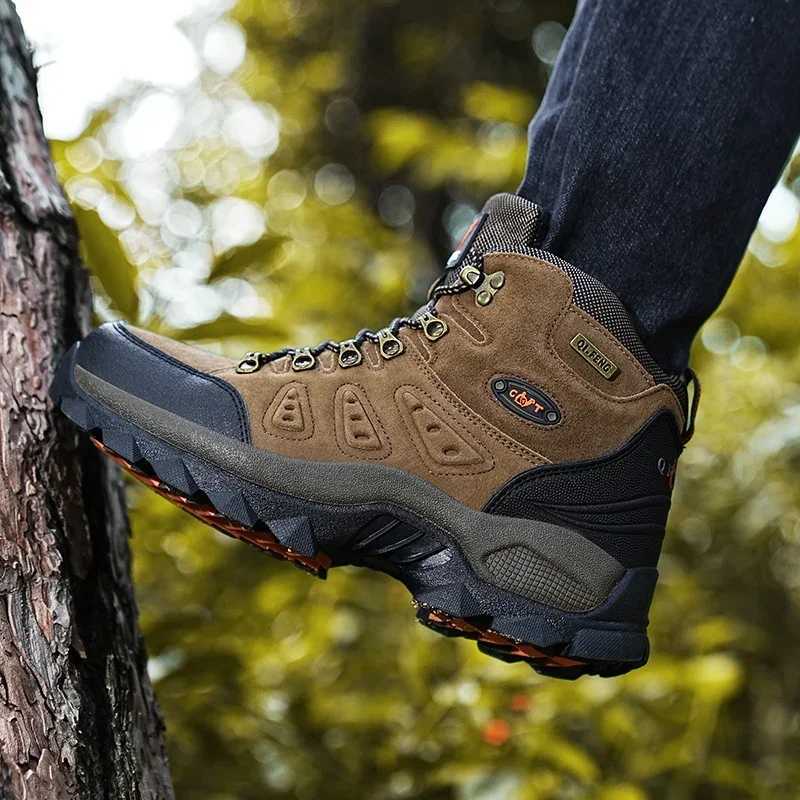 PLUS SIZE Unisex HighTop Adventure Sneakers Durable Grip NonSlip LaceUp Comfort Ideal for Outdoor Hiking Boots Men Footwear J251007