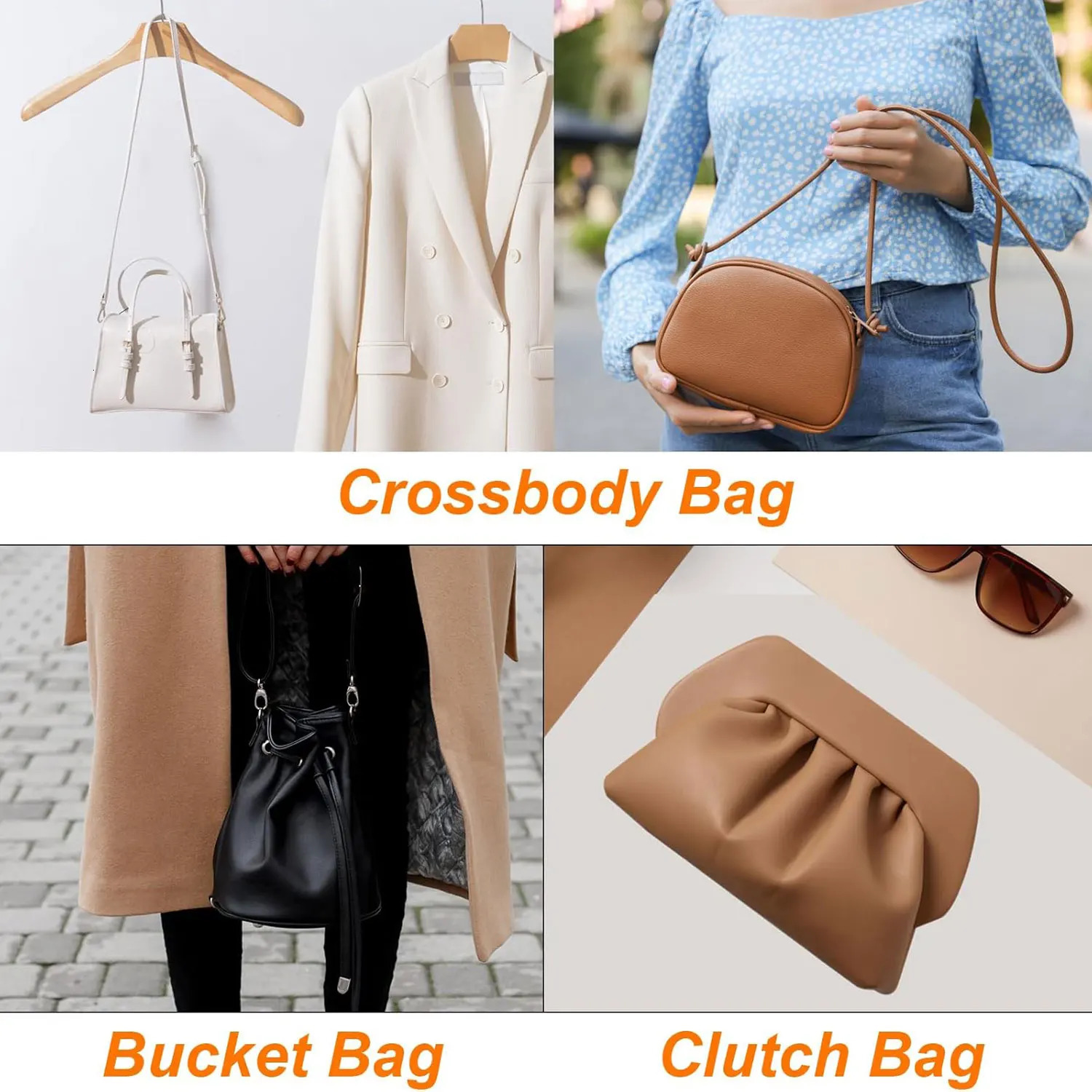 1Pcs Long Leather Shoulder Strap Crossbody Bag Adjustable Replacement Belt Handbag Strap Accessories DIY Bag Belt For Handbags 250926 - view 7