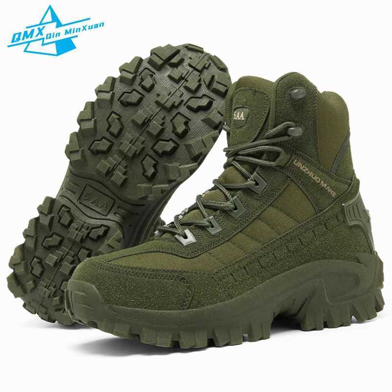 Winter Boots Mens B21 Green Outdoor High top Offroad Warm Waterproof Nonslip Hiking Hunting Trekking Camping Boots Work Shoes J251007