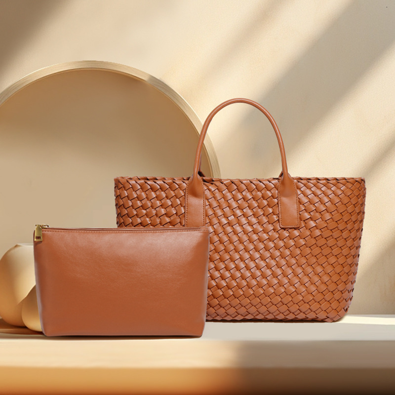 Woven Women's Summer New Light Large Capacity Basket Bag Fashion Casual Texture Versatile Handbag for Women